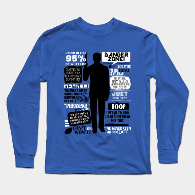 Sterling Archer Quotes Long Sleeve T-Shirt by Fantality